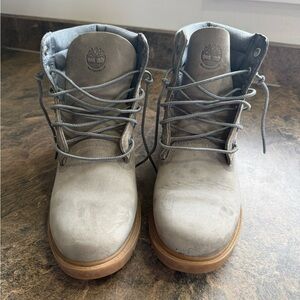 Women’s Light Grey Timberlands